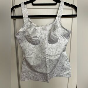 Ruby Ribbon Original Cami size 36, pale grey lace print